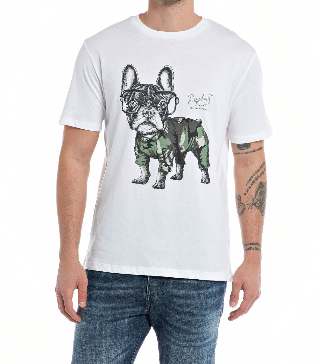 ベーシックジャージー ミリタリーDOG Tシャツ